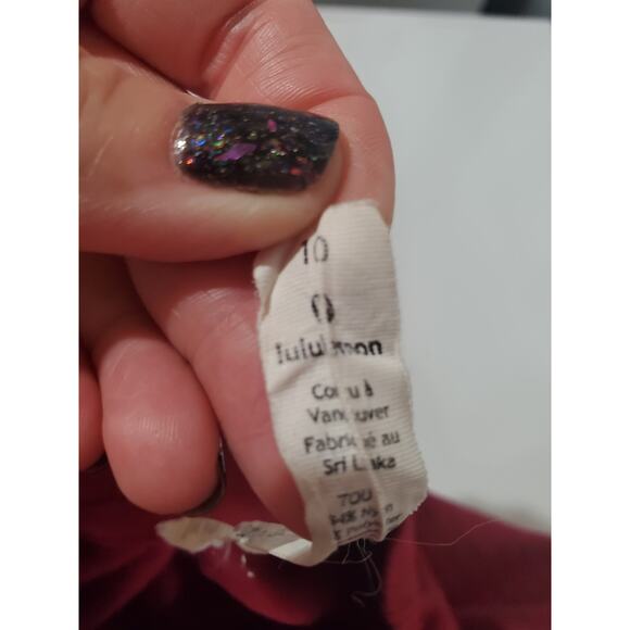 Lululemon Rest Less 1/2 Zip Pullover Diamond Top Womens Size 10 Star Ruby Pink - Picture 11 of 12